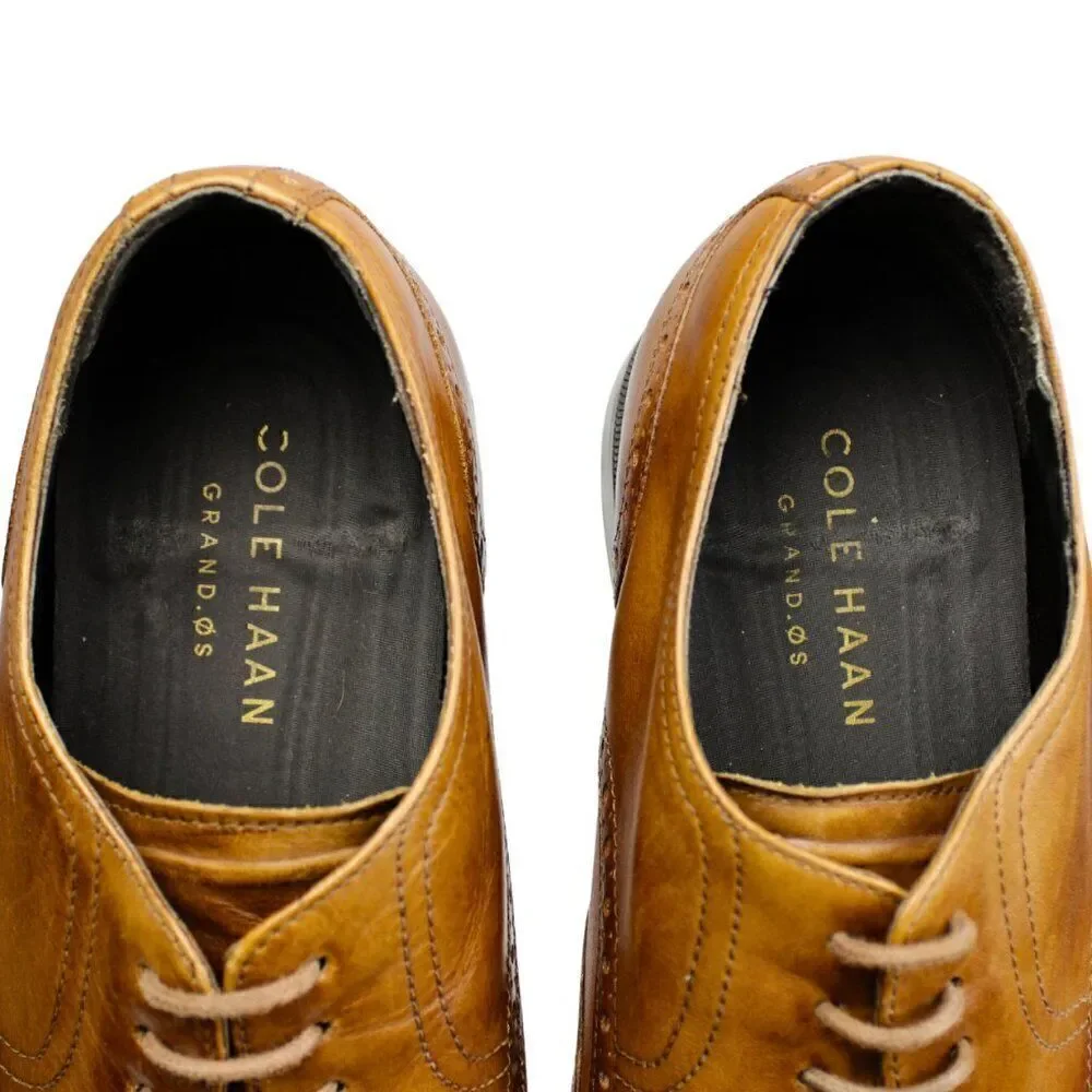 Cole Haan Jefferson Grand O.S. Wingtip Oxford British Tan C23795 Men’s 9 Wide